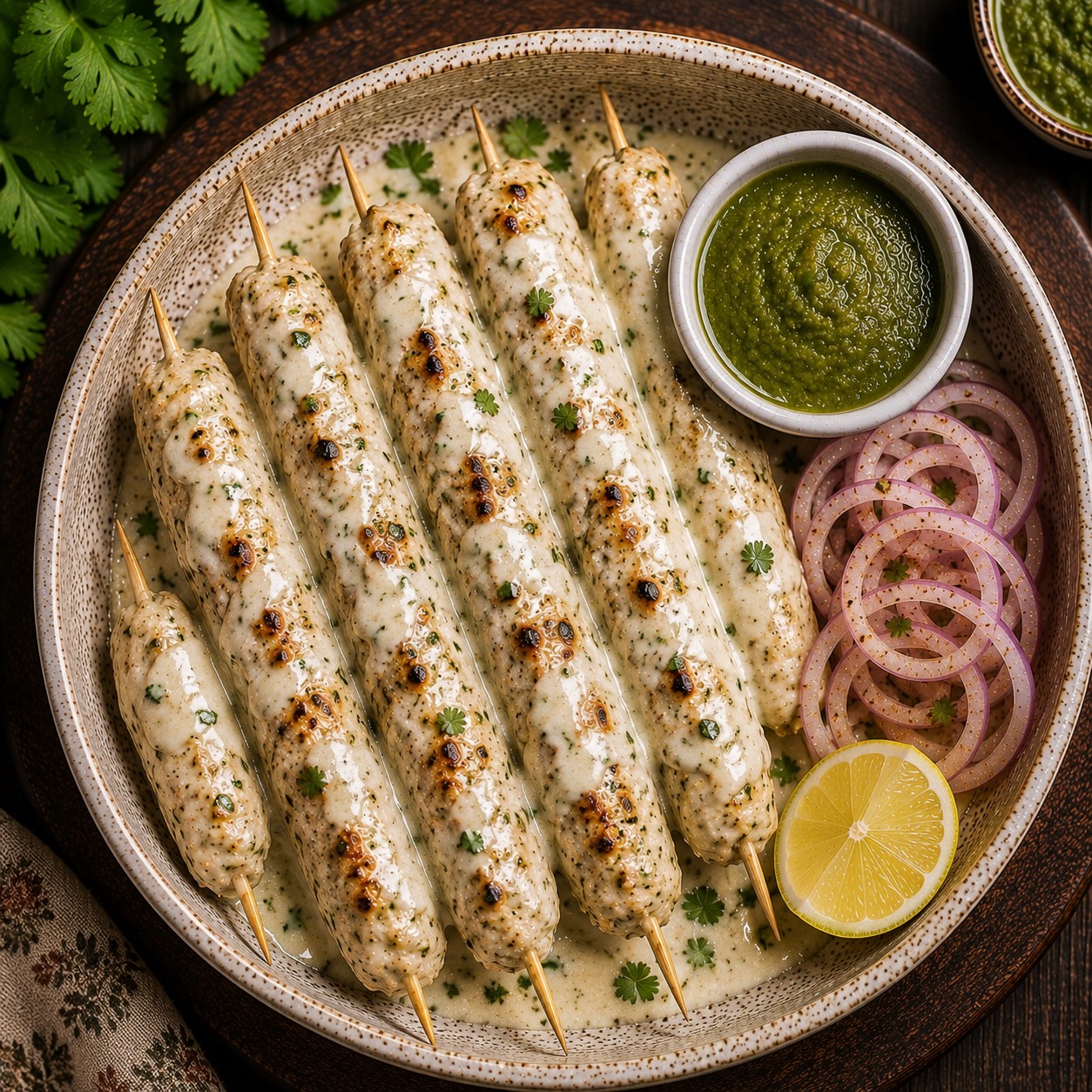 Chicken Malai Seekh